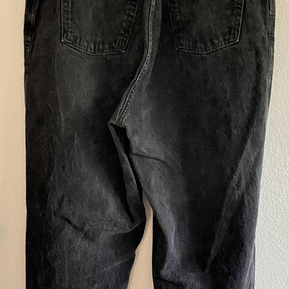Black - Tapered Leg - Relaxed Fit - High Waisted - Gitano Mom Jeans - Picture 5 of 5